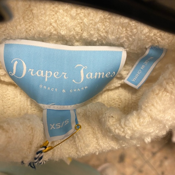 Draper James Cable Chunky Knit Poncho Wool and Alpaca Blend Sweater Size XS/S - Picture 4 of 7